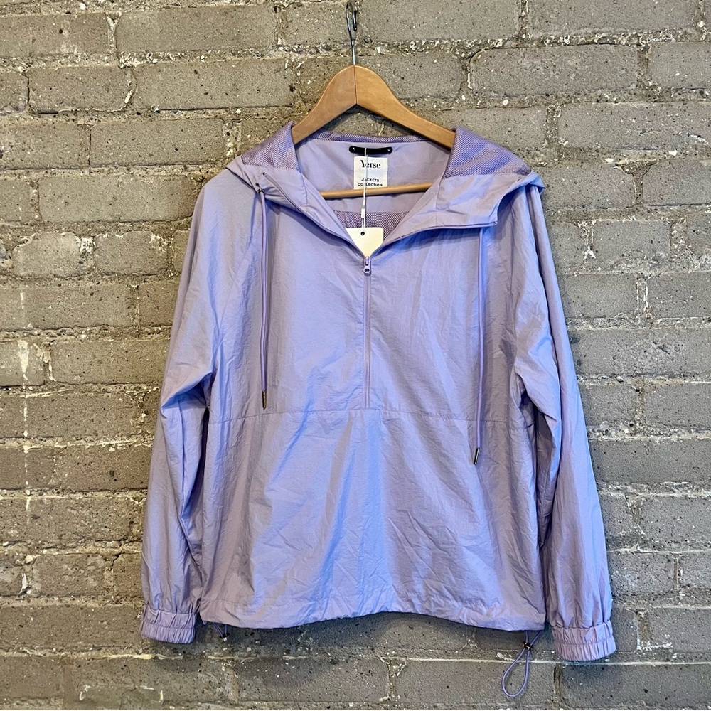Yerse Lilac Hooded Windbreaker BNWT - Size S